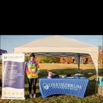 A vendor at an event booth
